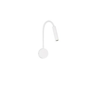 Sandy White Aluminium LED 6 Watt 220-240Volt 453Lm 3000K Switch on/off IP44 L: 8.5 H: 56 cm - PNL9701621 - NOVALUCE 2