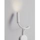 Sandy White Aluminium LED 6 Watt 220-240Volt 453Lm 3000K Switch on/off IP44 L: 8.5 H: 56 cm - PNL9701621 - NOVALUCE