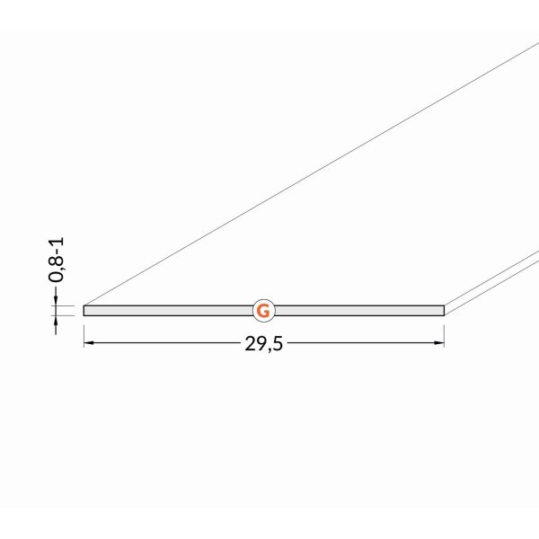 Diffuseur 29.5mm - Depoli - 1000mm