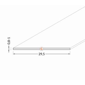 Diffuseur 29.5mm - Depoli - 1000mm