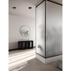 Sandy Black Aluminium & Steel LED 9 Watt 220-240Volt 444Lm 3000K IP20 L: 15 W: 15 H: 6.5 cm - PNL9870040 - NOVALUCE