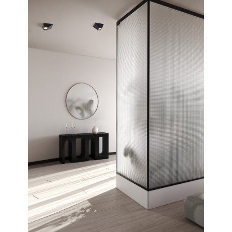 Sandy Black Aluminium & Steel LED 9 Watt 220-240Volt 444Lm 3000K IP20 L: 15 W: 15 H: 6.5 cm - PNL9870040 - NOVALUCE