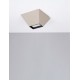 Sandy Beige Aluminium & Steel LED 9 Watt 220-240Volt 444Lm 3000K IP20 L: 15 W: 15 H: 6.5 cm - PNL9870042 - NOVALUCE