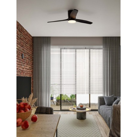 Sandy Black Metal & Acrylic Black Wood Color Blades LED 18 Watt 2190Lm 220-240Volt IP20 3000-4000-6500K 40Watt Rated Power & 