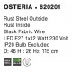Rust Steel Outside Rust Inside Black Fabric Wire LED E27 1x12 Watt 230 Volt IP20 Bulb Excluded D: 46 H1: 26 H2: 115 cm Adjustab