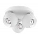 Matt White Aluminium LED GU10 3x10 Watt 230 Volt IP20 Bulb Excluded D: 25 H: 15 cm Rotating - PNL665002 - NOVALUCE