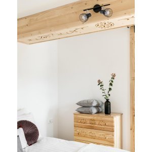 Matt Black Metal LED E14 2x5 Watt 230 Volt IP20 Bulb excluded L: 25.5 W: 8 H: 18 cm Rotating & Adjustable - PNL770011 - NOVALUC