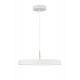 Matt White Aluminium & Acrylic LED 35 Watt 230 Volt 2662Lm 3000K IP20 D: 50 H: 120 cm Adjustable Height - PNL910621 - NOVALUCE