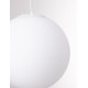 Opal Glass & White Metal LED E27 1x12 Watt 230 Volt IP20 Bulb Excluded D: 50 H: 130 cm Adjustable height - PNL920423 - NOVALUCE
