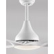 Fan Steel & Glass ABS Blades White or Black,D: 122 H: 35-48 cm 5 Speed Remote, 51cm Blade DC 42W,AC220-240V 5000CFM 220RPM,< 30 