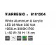 White Aluminium & Acrylic LED 28 Watt 230 Volt 1950Lm 3000K IP20 L: 60 W: 35 H: 15 cm - PNL8101204 - NOVALUCE