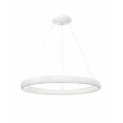 Triac Dimmable Sandy White Aluminium & Acrylic LED 52 Watt 230 Volt 2685Lm 3000K IP20 D: 61 H1: 6 H2: 120 cm Adjustable Height 