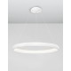 Triac Dimmable Sandy White Aluminium & Acrylic LED 80 Watt 230 Volt 4000Lm 3000K IP20 D: 81 H1: 6 H2: 120 cm Adjustable Height -