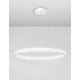 Triac Dimmable Sandy White Aluminium & Acrylic LED 80 Watt 230 Volt 4000Lm 3000K IP20 D: 81 H1: 6 H2: 120 cm Adjustable Height -