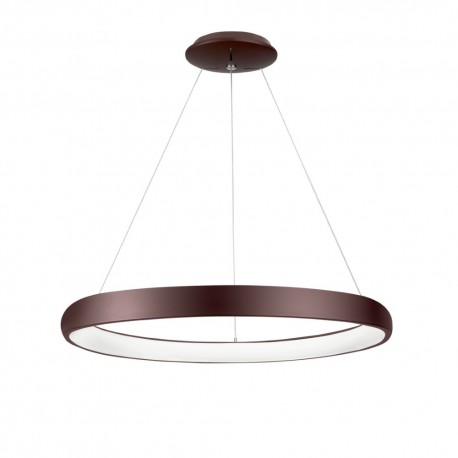 Triac Dimmable Coffee Brown Aluminium & Acrylic LED 52 Watt 230 Volt 2685Lm 3000K IP20 D: 61 H: 120 cm Adjustable Height - PNL81