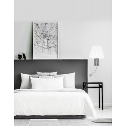 Chrome Aluminium & White Shade Adjustable Switch On/Off LED Samsung 3 Watt 190Lm 3000K E27 1x12 Watt 230 Volt IP20 Bulb Excluded