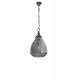 Gray Glass Dark Brown Base & Chain LED E27 1x12 Watt 230 Volt IP20 Bulb Excluded D: 27 H1: 45 H2: 120 cm - PNL8381442 - NOVALUCE
