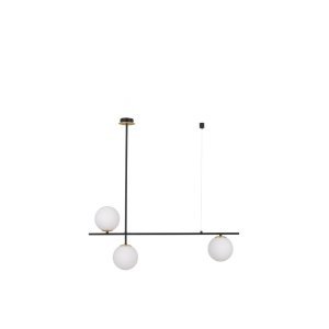 Matt Black & Gold Metal Opal Glass LED G9 2x5 Watt 230 Volt IP20 Bulb Excluded Included Two parts Of Metal 23.7 cm Each Part L 2