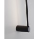 Sandy Black Aluminium & Acrylic LED 17 Watt 230 Volt 777Lm 3000K IP20 L: 6 W: 10 H: 60 cm - PNL9009322 - NOVALUCE