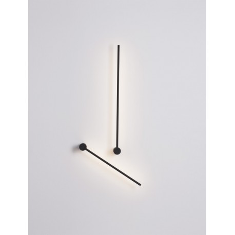 Sandy Black Aluminium & Acrylic LED 23 Watt 230 Volt 2725Lm 3000K IP20 L: 6 W: 10 H: 90 cm - PNL9009324 - NOVALUCE