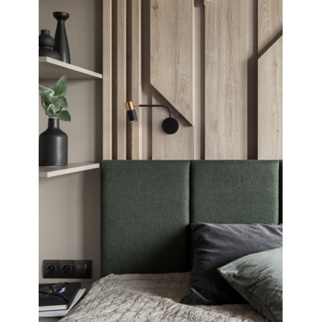 Sandy Black & Gold Aluminium LED GU10 1x10 Watt 220-240 Volt IP20 Bulb Excluded D: 10.5 H: 18 cm - PNL9010221 - NOVALUCE