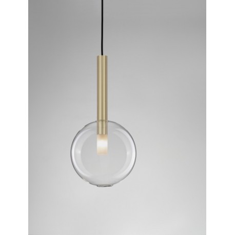 Sandy Gold Metal & Clear Glass LED G9 1x5 Watt 230 Volt IP20 Bulb Excluded 19.5 D: 20 H: 191 cm Adjustable Height - PNL9028831 