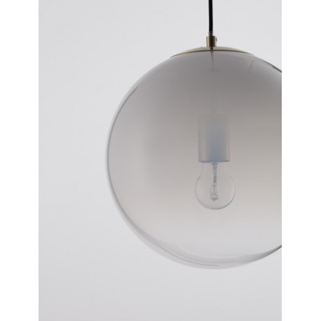 Brass Gold Metal & Gradient White Glass LED E27 1x12 Watt 230 Volt IP20 Bulb Excluded D: 30 H: 120 cm Adjustable Height - PNL902