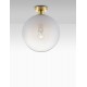 Brass Gold Metal & Gradient White Glass LED E27 1x12 Watt 230 Volt IP20 Bulb Excluded D: 30 H: 35.5 cm - PNL9028839 - NOVALUCE