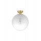 Brass Gold Metal & Gradient White Glass LED E27 1x12 Watt 230 Volt IP20 Bulb Excluded D: 30 H: 35.5 cm - PNL9028839 - NOVALUCE
