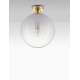 Brass Gold Metal & Gradient White Glass LED E27 1x12 Watt 230 Volt IP20 Bulb Excluded D: 30 H: 35.5 cm - PNL9028839 - NOVALUCE