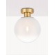 Sandy Gold Metal & Gradient White Glass LED E27 1x12 Watt 230 Volt IP20 Bulb Excluded D: 20 H: 25.5 cm