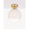 Sandy Gold Metal & Gradient White Glass LED E27 1x12 Watt 230 Volt IP20 Bulb Excluded D: 20 H: 25.5 cm