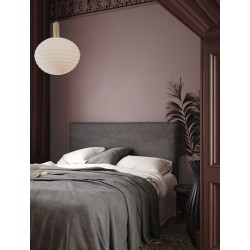 Matt Gold Metal & Milky White Structured Glass LED E27 1x12 Watt 230 Volt IP20 Bulb Excluded 32 D: 32 H: 120 cm Adjustable heig