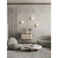 Matt Gold Metal & Milky White Structured Glass LED E27 1x12 Watt 230 Volt IP20 Bulb Excluded D: 26 H: 21.5 cm - PNL9028846 - NOV