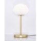 Matt Gold Metal & Milky White Structured Glass LED E14 1x5 Watt 230 Volt IP20 Bulb Excluded Cable Length: 190 cm D: 18 H: 38 cm 