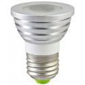 NDRD Ampoule LED 3 WATT E27 RGB + TELECOMMANDE BLISTER 255 LUMENS