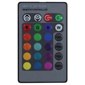 LED 3 WATT E27 RGB + TELECOMMANDE BLISTER 255 LUMENS