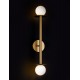 Brass Gold Metal Opal Glass LED G9 2x5 Watt IP20 Bulb Excluded D: 12 W: 14 H: 67 cm - PNL9043319 - NOVALUCE