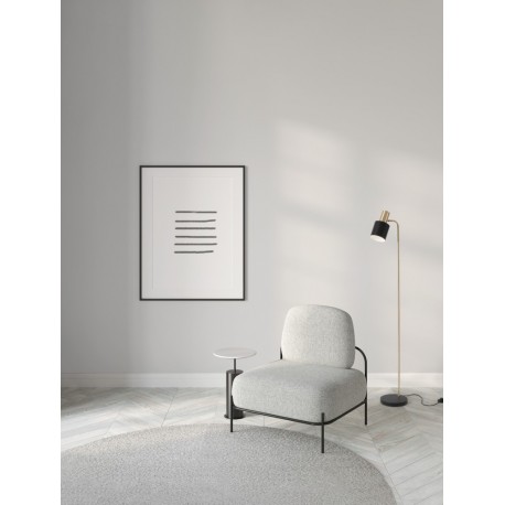 Gold Metal Sandy Black Metal Shade Black Base LED E27 1x12 Watt 230 Volt IP20 Bulb Excluded Cable Length: 180 cm D: 35 H: 153.5 