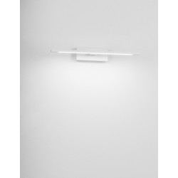 Sandy White Aluminium & Acrylic LED 12 Watt 230 Volt 913Lm 3000K IP44 L: 41.5 W: 14 H: 6 cm - PNL9053121 - NOVALUCE