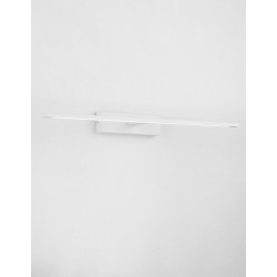 Sandy White Aluminium & Acrylic LED 20 Watt 230 Volt 1615Lm 3000K IP44 L: 62 W: 14 H: 6 cm - PNL9053201 - NOVALUCE