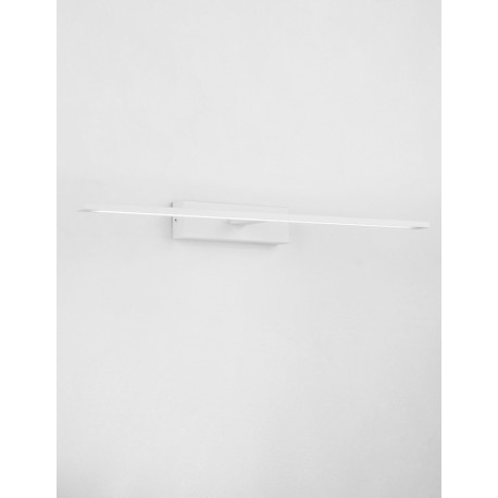 Sandy White Aluminium & Acrylic LED 20 Watt 230 Volt 1615Lm 3000K IP44 L: 62 W: 14 H: 6 cm - PNL9053201 - NOVALUCE