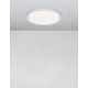Triac Dimmable Matt White Metal & Acrylic Diffuser LED 40 Watt 230 Volt 2200Lm 3000K IP20 D: 46 H: 7.5 cm - PNL9053591 - NOVALU