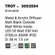 Triac Dimmable Matt Black Metal & Acrylic Diffuser LED 50 Watt 230 Volt 2750Lm 3000K IP20 D: 56 H: 7.5 cm - PNL9053594 - NOVALU