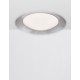 Triac Dimmable Silver Leaf Metal & White Acrylic Diffuser LED 28 Watt 230 Volt 1400Lm 3000K IP20 D: 50 H: 10 cm - PNL9053822 - 