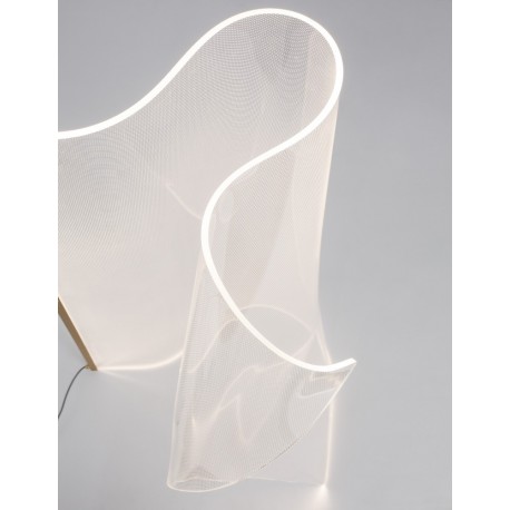 Gold Aluminium & Acrylic LED 32 Watt 230 Volt 2518Lm 3000K IP20 L: 80 W: 36 H: 105 cm - PNL9054402 - NOVALUCE