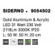 Gold Aluminium & Acrylic LED 31 Watt 230 Volt 2118Lm 3000K IP20 L: 50 W: 50 H: 20 cm - PNL9054502 - NOVALUCE