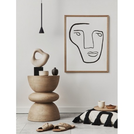 Triac Dimmable Black Aluminium LED 6 Watt 220-240 Volt 262Lm 3000K IP20 D: 6 H: 200 cm Adjustable Height - PNL9060214 - NOVALUCE