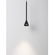 Triac Dimmable Black Aluminium LED 6 Watt 220-240 Volt 262Lm 3000K IP20 D: 6 H: 200 cm Adjustable Height - PNL9060214 - NOVALUCE