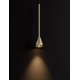 Triac Dimmable Black & Brass Gold Aluminium LED 6 Watt 220-240 Volt 262Lm 3000K IP20 D: 6 H: 200 cm Adjustable Height